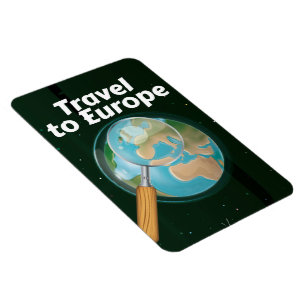 Magnet Flexible Affiche de vacances Travel To Europe