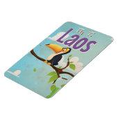 Magnet Flexible Affiche de vacances vintage Laos (Côté Gauche)