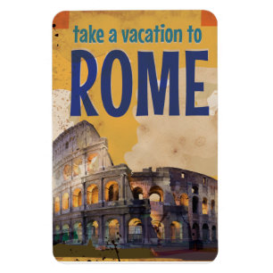 Magnet Flexible Affiche de Vintage voyage de Rome