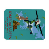 Magnet Flexible Affiche de vol du parc national de Jostedalsbreen (Horizontal)