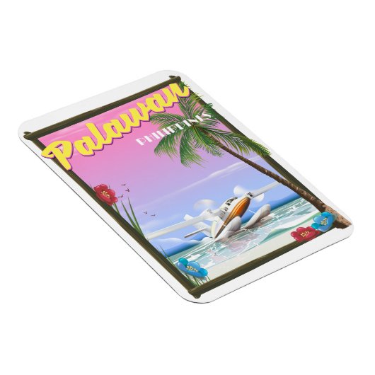 Magnet Flexible Affiche de vol Palawan Philippines (Côté Droit)