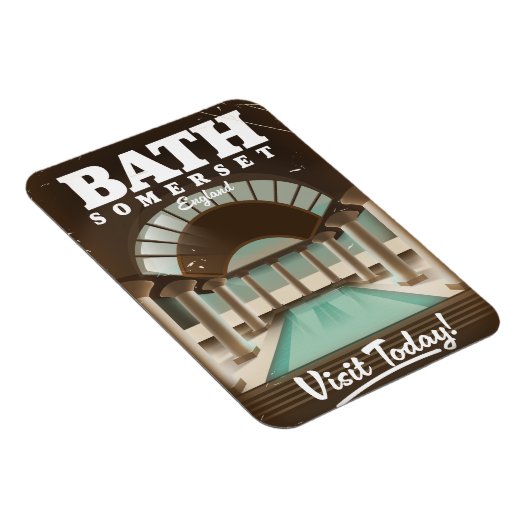 Magnet Flexible Affiche de voyage à Bath Somerset Angleterre (Côté Droit)
