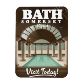 Magnet Flexible Affiche de voyage à Bath Somerset Angleterre (Vertical)