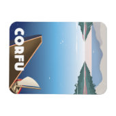 Magnet Flexible Affiche de voyage à Corfou (Horizontal)