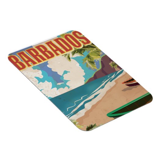 Magnet Flexible Affiche de voyage à la Barbade (Côté Droit)
