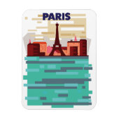 Magnet Flexible Affiche de voyage à Paris (Vertical)