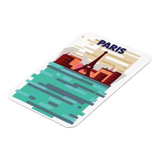Magnet Flexible Affiche de voyage à Paris (Côté Gauche)