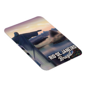 Magnet Flexible Affiche de voyage à Rio De Janeiro au Brésil.