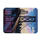 Magnet Flexible Affiche de voyage à San Francisco (Horizontal)