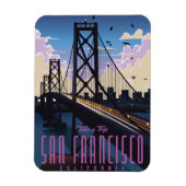 Magnet Flexible Affiche de voyage à San Francisco (Vertical)