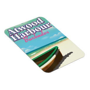 Magnet Flexible Affiche de voyage Atwood Harbour Bahamas