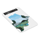 Magnet Flexible Affiche de voyage au Botswana (Côté Droit)