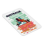 Magnet Flexible Affiche de voyage Australie (Côté Droit)