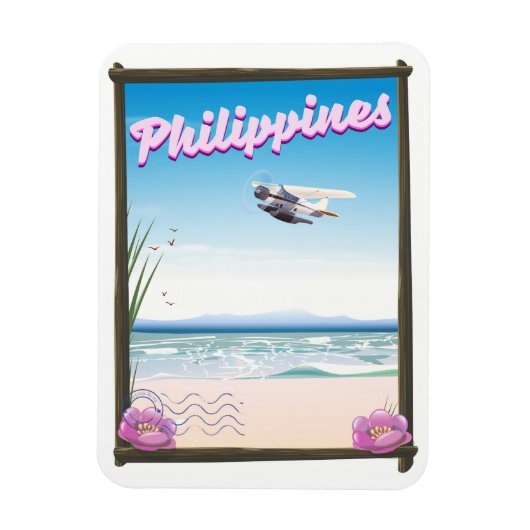 Magnet Flexible Affiche de voyage aux Philippines (Vertical)
