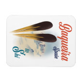 Magnet Flexible Affiche de voyage Baqueira Espagne (Horizontal)