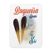 Magnet Flexible Affiche de voyage Baqueira Espagne (Vertical)