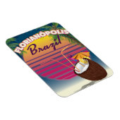 Magnet Flexible Affiche de voyage brésilienne de Florianópolis (Côté Droit)