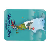 Magnet Flexible Affiche de voyage Buenos Aires, Argentine (Horizontal)