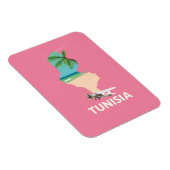 Magnet Flexible Affiche de voyage carte de Tunisie (Côté Droit)