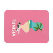 Magnet Flexible Affiche de voyage carte de Tunisie (Horizontal)