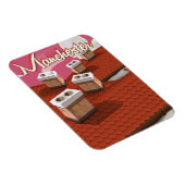 Magnet Flexible Affiche de voyage de dessin animé de Manchester, A (Côté Droit)