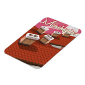 Magnet Flexible Affiche de voyage de dessin animé de Manchester, A (Côté Gauche)