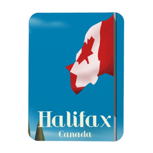 Magnet Flexible Affiche de voyage de Halifax Canada (Vertical)