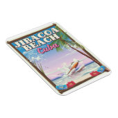 Magnet Flexible Affiche de voyage de la plage de Jibacoa Cuba (Côté Droit)