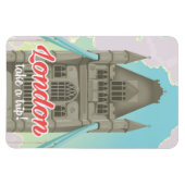 Magnet Flexible Affiche de voyage de London Tower Bridge (Horizontal)