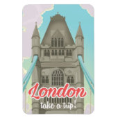 Magnet Flexible Affiche de voyage de London Tower Bridge (Vertical)