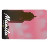 Magnet Flexible Affiche de voyage de Manille Philippines. (Horizontal)