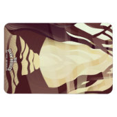 Magnet Flexible Affiche de voyage de Manille Philippines. (Horizontal)