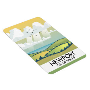 Magnet Flexible Affiche de voyage de Newport Isle of Wight.