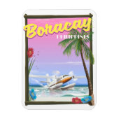 Magnet Flexible Affiche de voyage de plage de Boracay Philippines (Vertical)