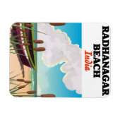 Magnet Flexible Affiche de voyage de Radhanagar Beach Inde (Horizontal)