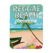 Magnet Flexible Affiche de voyage de Reggae Beach Jamaïque (Vertical)