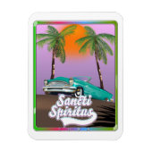 Magnet Flexible affiche de voyage de saint spirite Cuba. (Vertical)