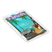Magnet Flexible Affiche de voyage de style rétro de Floride (Côté Droit)