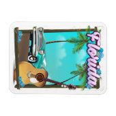 Magnet Flexible Affiche de voyage de style rétro de Floride (Horizontal)