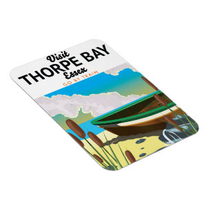 Magnet Flexible Affiche de voyage de Thorpe bay Essex au bord de l