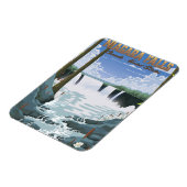 Magnet Flexible Affiche de voyage des chutes du Niagara (Côté Gauche)