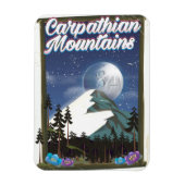 Magnet Flexible Affiche de voyage des monts Carpates (Vertical)