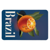 Magnet Flexible Affiche de voyage des Oranges Brésil (Horizontal)