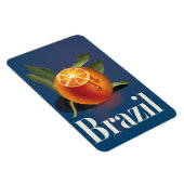 Magnet Flexible Affiche de voyage des Oranges Brésil (Côté Droit)