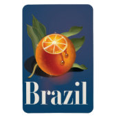 Magnet Flexible Affiche de voyage des Oranges Brésil (Vertical)