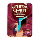 Magnet Flexible Affiche de voyage dessin animé Echidna Chasm (Vertical)