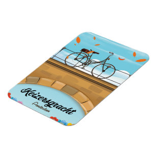 Magnet Flexible Affiche de voyage du canal Keizersgracht Amsterdam