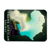 Magnet Flexible Affiche de voyage du chemin de fer transafricain (Horizontal)