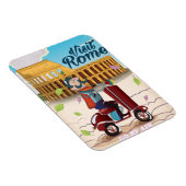 Magnet Flexible Affiche de voyage du dessin animé de Rome (Côté Droit)
