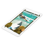 Magnet Flexible Affiche de voyage du Mont Cook Nouvelle-Zélande (Côté Gauche)